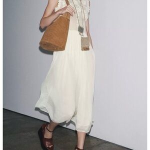 Zara Cream Sleeveless Dress